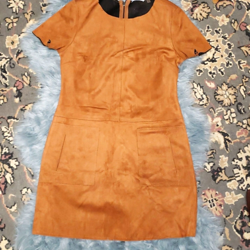 DEX Beige Suede dress